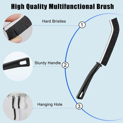 8Pcs Cleaning Brush - Multifunctional Gap Cleaning Brush, Hard Bristle Crevice Cleaning Brush, Grout Cleaner Brush for Shutter Door Window Track Kitchen Bathroom, Cleaning Tools for Household Use