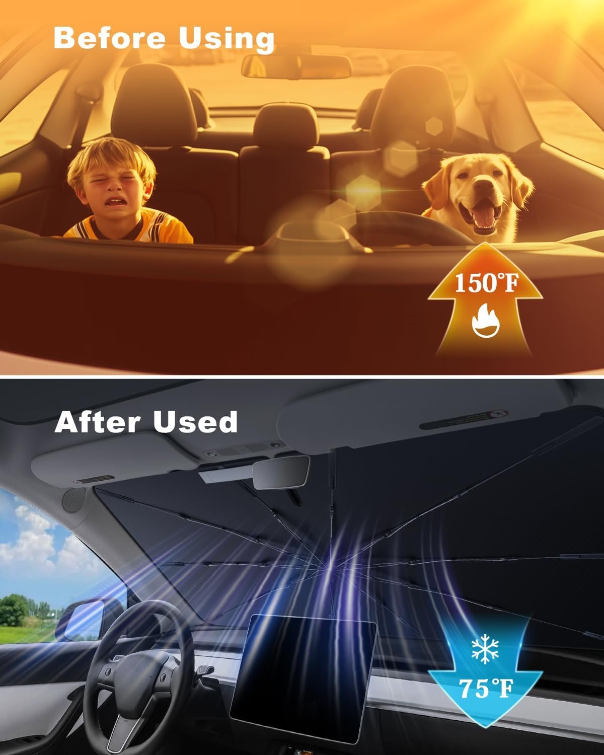 CDEFG Compatible with Toyota Yaris/Yaris Cross 2021-2024 2025 Sunshade Covers Windshield Parasol Front Windshield Car Windshield Sunshade Yaris Cross Accessories