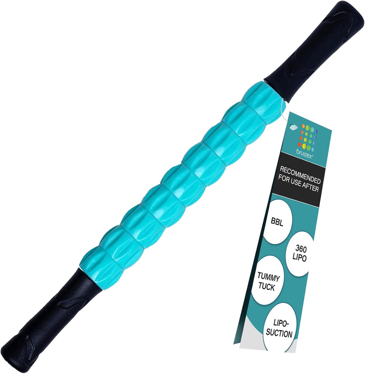Liposuction Massager Roller for Lymphatic Massage and Drainage I Post Surgery Recovery After 360 Lipo, Tummy Tuck, BBL I Works with lipofoam, Foam Pads, Compression Garment, Pillow, Faja by Bruizex