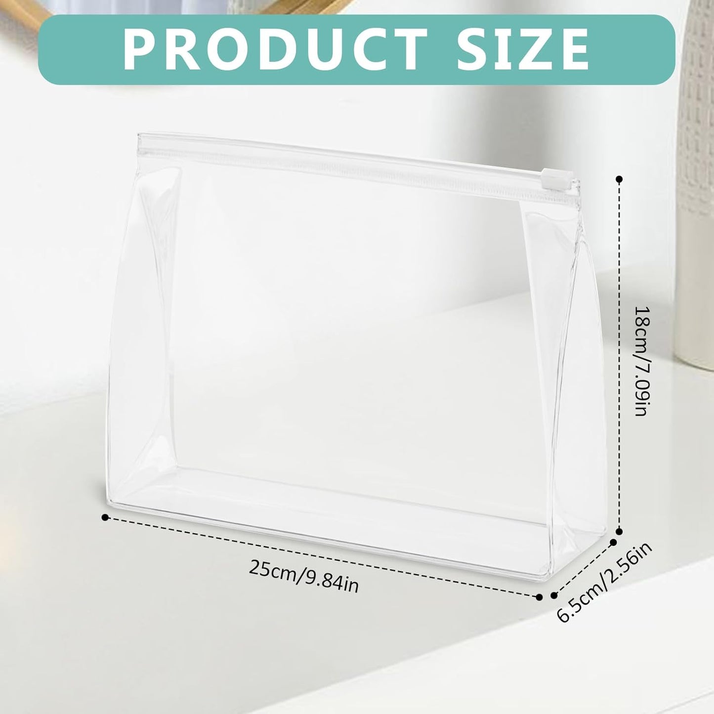30 Pcs Mini Clear Makeup Bag,Clear Cosmetic Bags with Zipper,Travel Makeup Bag, Small Cosmetic Bag Essential Makeup Accessories for Home and Traveling