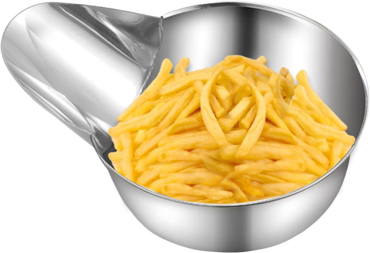 Kitchen Food Kitchen - Duck Duck Fried Food Spoop | Stainless Steel Cooking Utensil for Stirring, Portion, Meal Prep, Ideal Tool for French Fries, Sauces