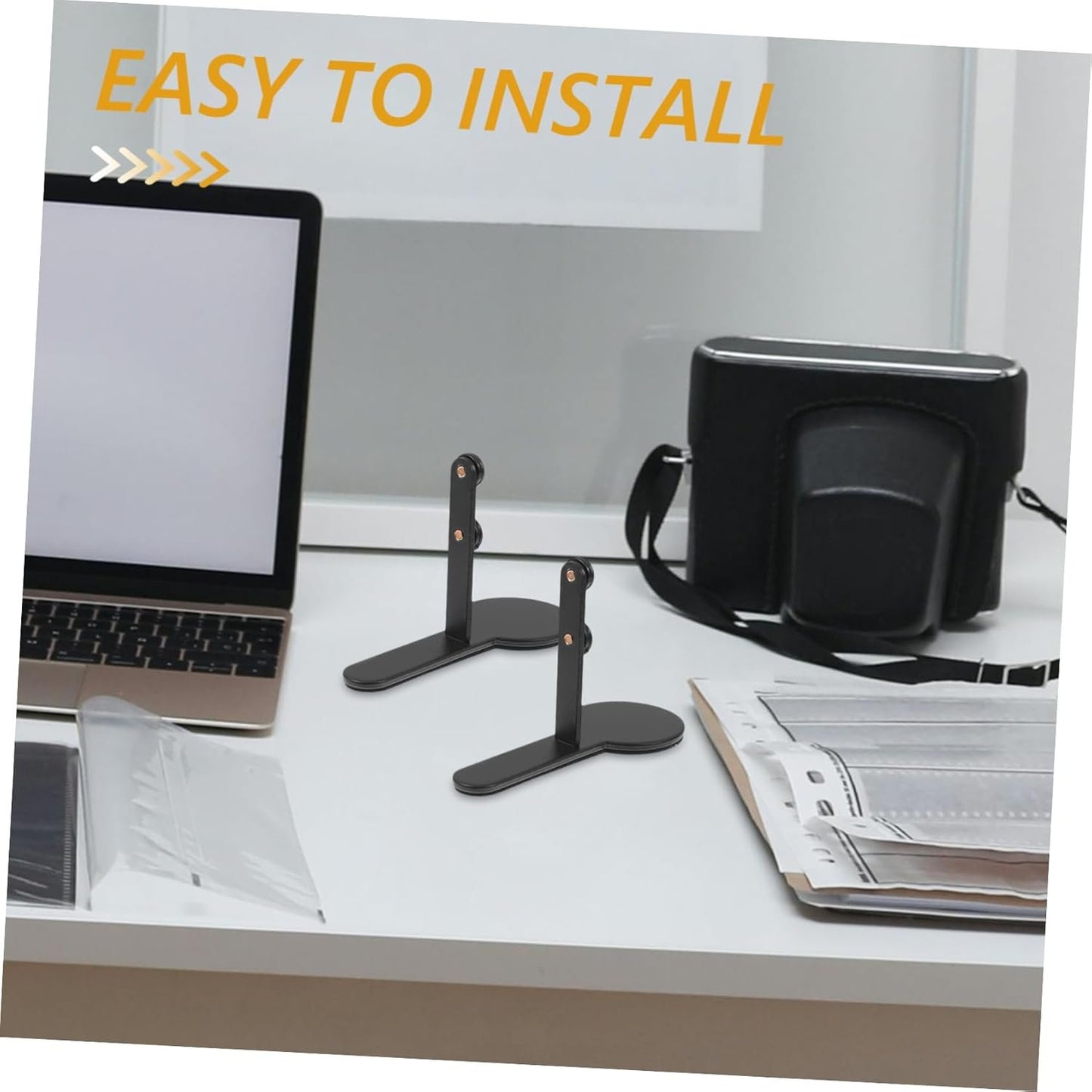 CATIEBYE 1pair Tabletop Pegboard Stand Support Height Display Holder for Pegboard Accessories Easy Installation Vertical Legs for Ergonomic Workspace Organization