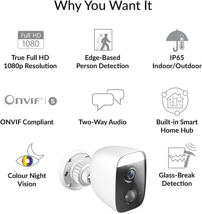 D-Link DCS-8630LH Outdoor Full HD Wi-Fi Camera w/Built-in Smart Home Hub & Spotlight, WiFi Security Camera, IR Night Vision, WPA3â„¢ Encryption,SD&Cloud, Supports Google/Alexa to Keep Homes Secure