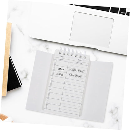STOBOK English Words Language Vocabulary Notepads 3pcs Writing Reciting Book Planner Students Stationery Writing Notepad Students Notepad