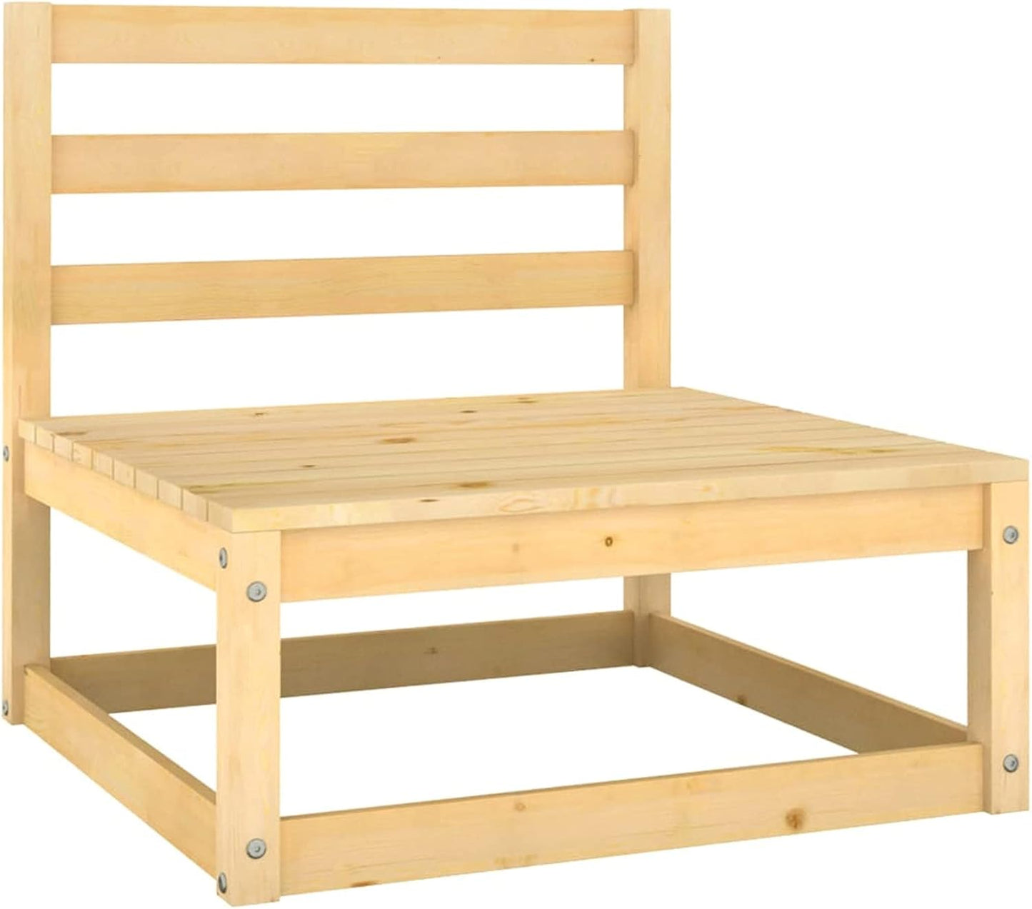 Homgoday Set Salotto Giardino 11pz Cuscini Antracite Legno Massello Pino, Salotto da Giardino Salottino, Lettini Prendisole, Divano Letto Mobili, Lettini da Giardino per Terrazzo Esterno