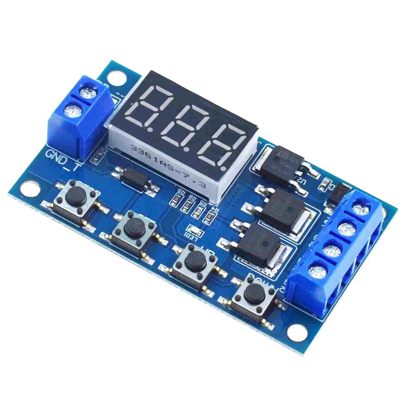 5PCS DC 5-36V Digital LED Relay Board Dual-MOS Trigger Cycle Timing Circuit Switch Timer Delay Module