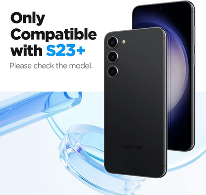 Spigen Tempered Glass Screen Protector [Glas.tR EZ Fit] designed for Galaxy S23 Plus (2023) [Case Friendly] - 2 Pack