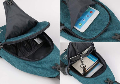 WATERFLY Sling Bag Sling Backpack Crossbody Bag Hiking Daypack for Men Women