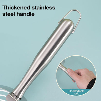Wrohto Cat Litter Scoop, Stainless Steel Cat Scooper for Litter Box, Sturdy Hollow Sand Sifter, Ergonomic Non-Slip Handle, Easy Waste Removal, Essential Pet Cleaning Tool for Kittens And Cats
