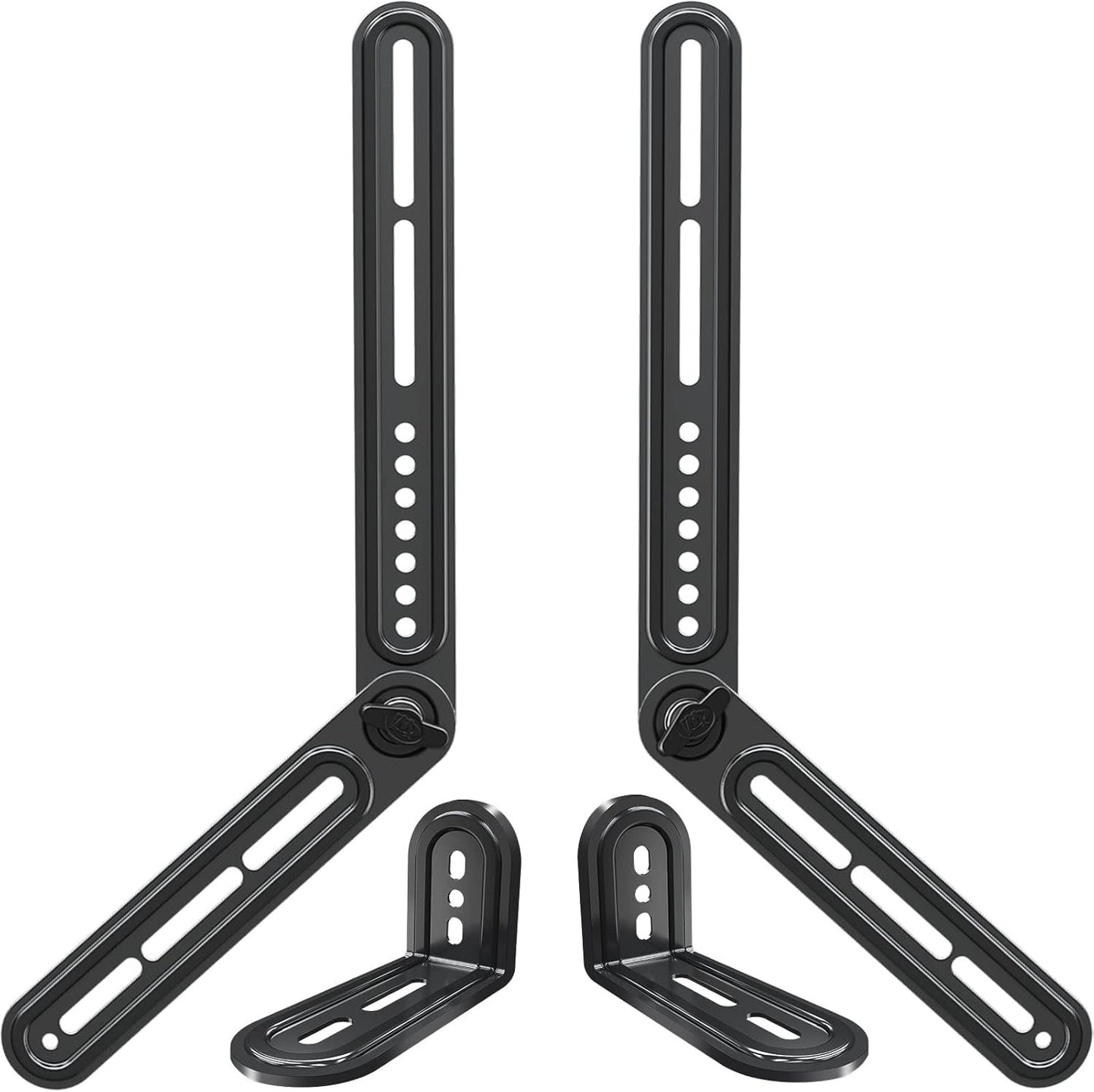 Mounting Dream Sound Bar Mount Bracket for Mounting Above or Under TV, Fits Most Sound Bars Up to 15 Lbs, with Detachable Long Extension Plates MD5420