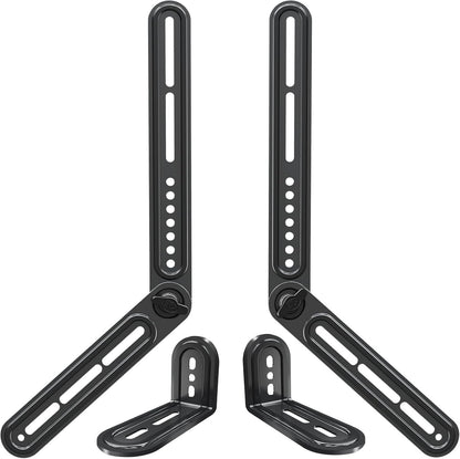 Mounting Dream Sound Bar Mount Bracket for Mounting Above or Under TV, Fits Most Sound Bars Up to 15 Lbs, with Detachable Long Extension Plates MD5420