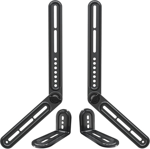 Mounting Dream Sound Bar Mount Bracket for Mounting Above or Under TV, Fits Most Sound Bars Up to 15 Lbs, with Detachable Long Extension Plates MD5420