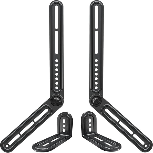 Mounting Dream Sound Bar Mount Bracket for Mounting Above or Under TV, Fits Most Sound Bars Up to 15 Lbs, with Detachable Long Extension Plates MD5420