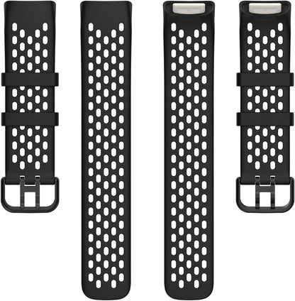 Senter Replacement Bands Compatible with Fitbit Charge 5 Bands Women Men，Sport Watch Wristband Replacement Silicone Strap for Fitbit Charge 6 Advanced Fitness Tracker