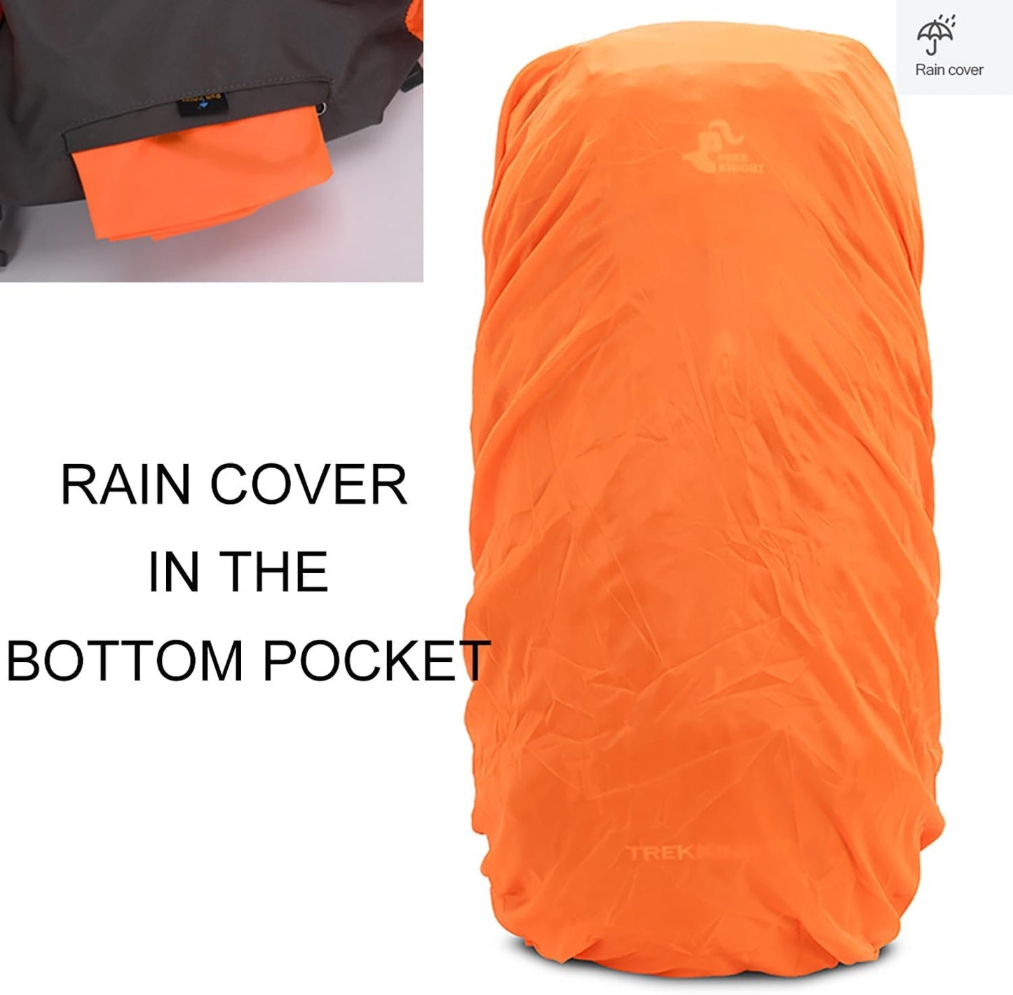 Bseash 60L Waterproof Hiking Camping Backpack with Rain Cover, Lightweight Outdoor Sport Travel Daypack for Climbing Touring