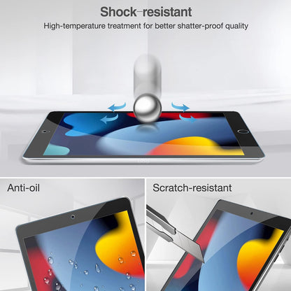 ProCase 2 Pack Screen Protector for iPad 10.2 9th 2021/ 8th 2020/ 7th 2019, Tempered Glass Film Guard for A2602 A2603 A2270 A2428 A2197 A2198 A2200 -Clear