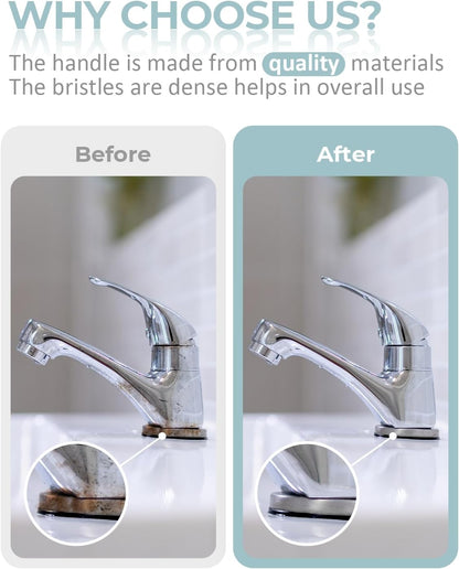 SXhyf Cleaning Brush - Hard Bristle Crevice Cleaning Brush, Multifunctional Gap Cleaning Scrub Brush, Cleaning Tools for Household Use, Home, Kitchen, Bathroom, Window, Vehicle, Faucets, Toilet, Grout