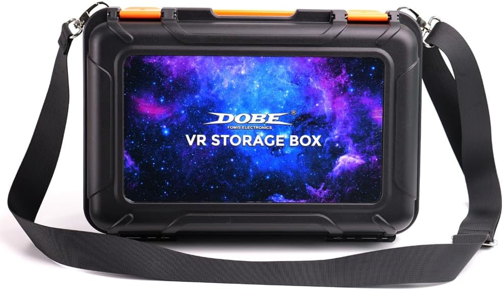 Meta Quest 3S Bag, Travel Case, Shockproof EVA Hard Shell Case, Anti-Scratch Organizer Divider Box Compatible with VR Accessories