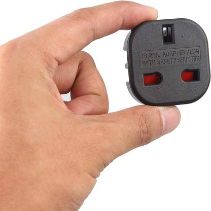 Cablepelado - UK Plug to EU Plug Adapter - Black