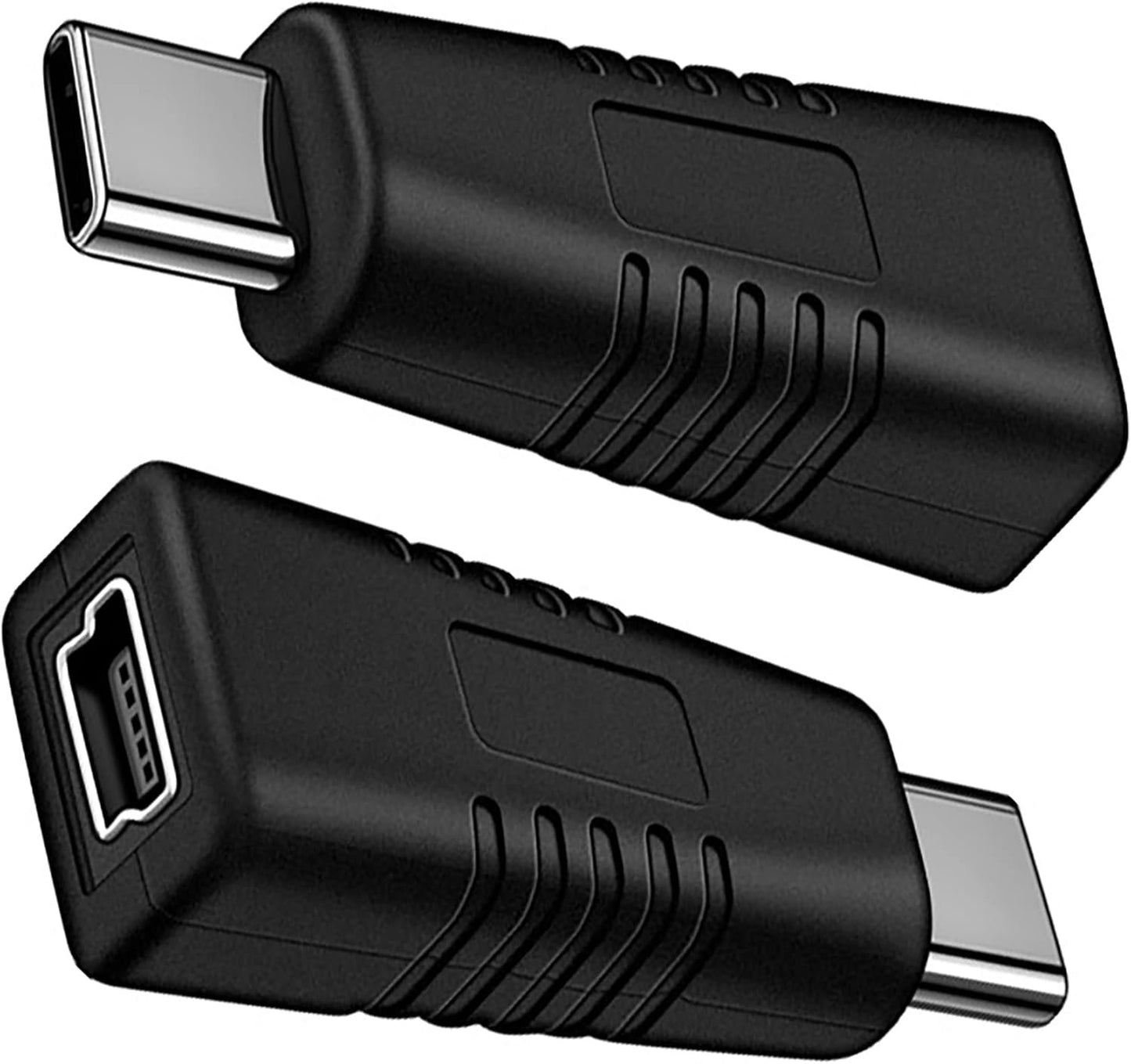 5Pack Mini USB to USB C Adapter, tunghey Mini USB Female to USB C Male Convert Charging & Data Sync Compatible with Galaxy S10 S9 S8 Plus Note 9 8, V40 V35 V30 V20 G7 G6 G5,Mo-to Z2 Z3