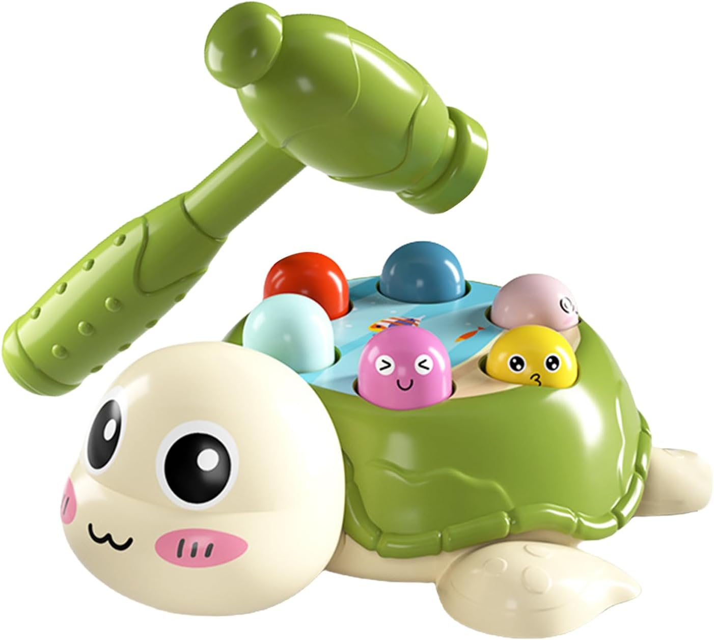 Nuyhgtr Mole Game, Turtle Educational Pounding Toys, Developmental Interactive Learning, Cute Mole Games, Ideal for Kids, Boys And Girls, Play Activity 7.68x6.3x2.72 inch