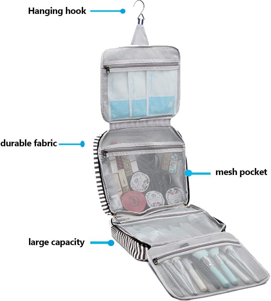 Hanging Toiletry Bag Womens,Travel Makeup Bag Organizer for Women,Travel Toiletries Bag for Accessories Kit,Great Cosmetic Bag for Travelling or Daily Use