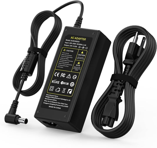 AC DC Adapter Electronics Charger for LG 19V Power Supply Cord 19" 20" 22" 23" 24" 27" LED LCD ADS-40FSG-19 24LJ4540 DA-48F19 DA-65G19 LCAP21C 24LB451B Monitor Widescreen Ultrawide HDTV HD TV Flatron