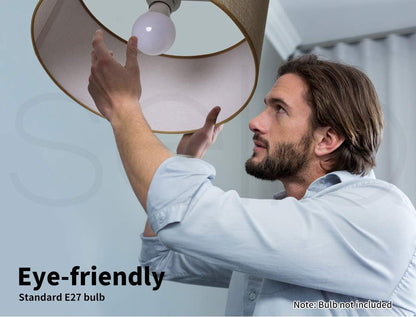 Emitto Modern LED Corner Arch Floor Lamp,Tall Study Standing Lamp for Living Room Bedroom Office,Kids Adult Bedside Reading Light,Home Decor Lighting,Adjustable,White Linen Shade,White Marble Base