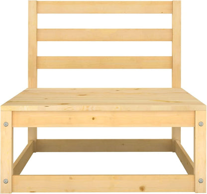 Homgoday Set Divani da Giardino 4 pz in Legno Massello di Pino, Lettini Prendisole, Divano Letto Mobili, Lettini da Giardino, Lettino da Piscina Esterno Piscina No
