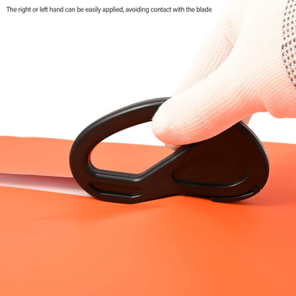 EHDIS Wrapping Paper Cutter Gift Wrap Cutter Snitty Safety Vinyl Film Cutter Paper Cutting Tool for Window Tint, Car Wrap, Craft Making-Pack of 2 (Pure Black)