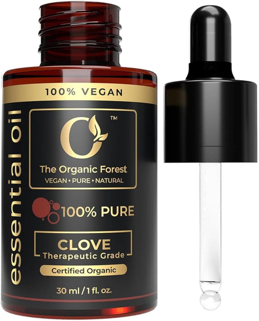 100% Pure & Natural Clove Oil for Hair Care, Oral Care, Aromatherapy and Resistant Support | Strong, Spicy Aroma | Clove Essential Oil Diffuser