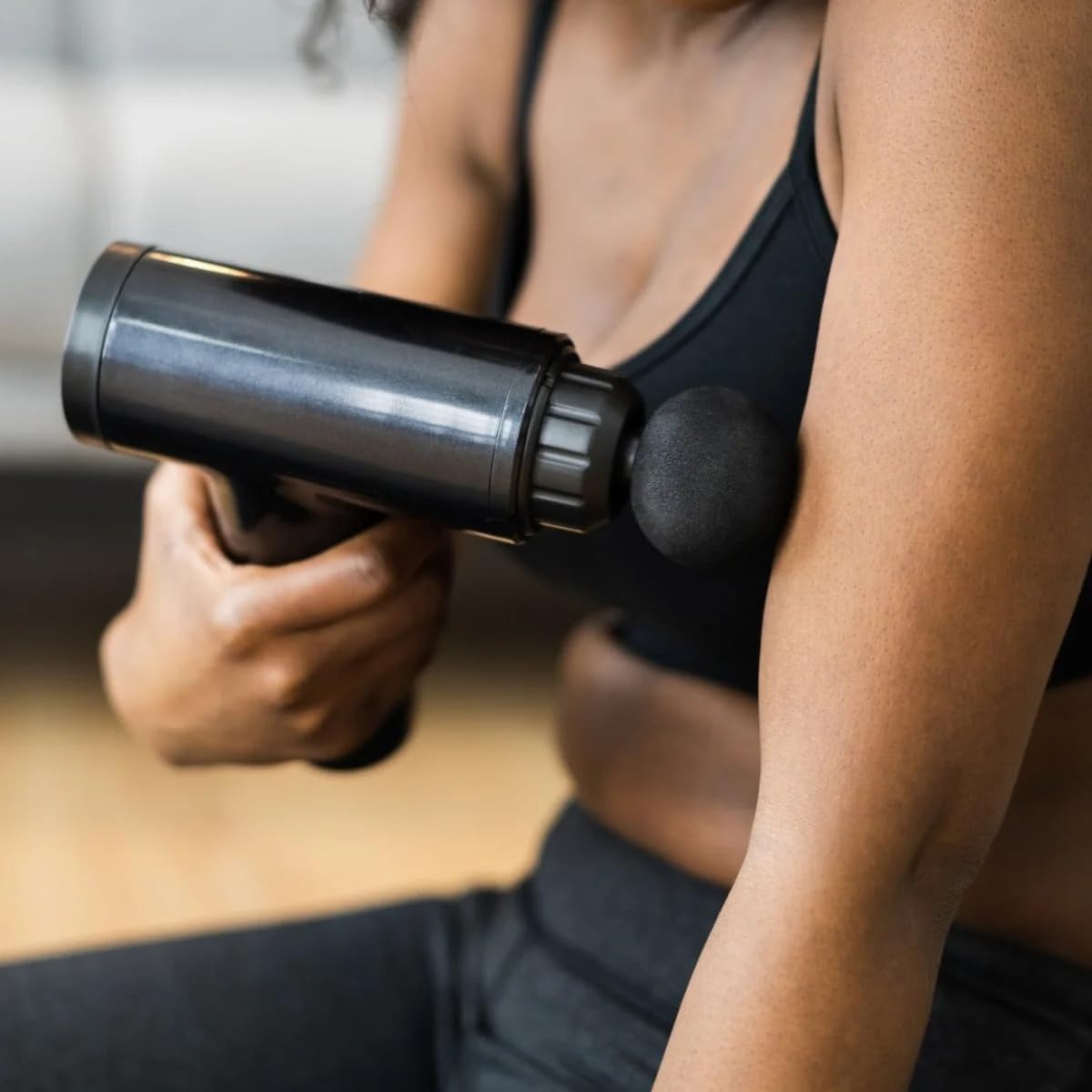Remology Impact Therapy Massage Gun for Pain Relax – 6-Speed Muscle Massager, Percussion Massage Tool with 4 Heads, Rechargeable Vibrating Massage Gun