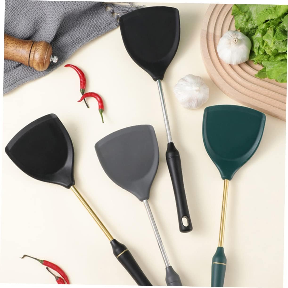 MAGICLULU Pala in Silicone Antiaderente Utensile da Cucina Gadget da Cucina Spurtles