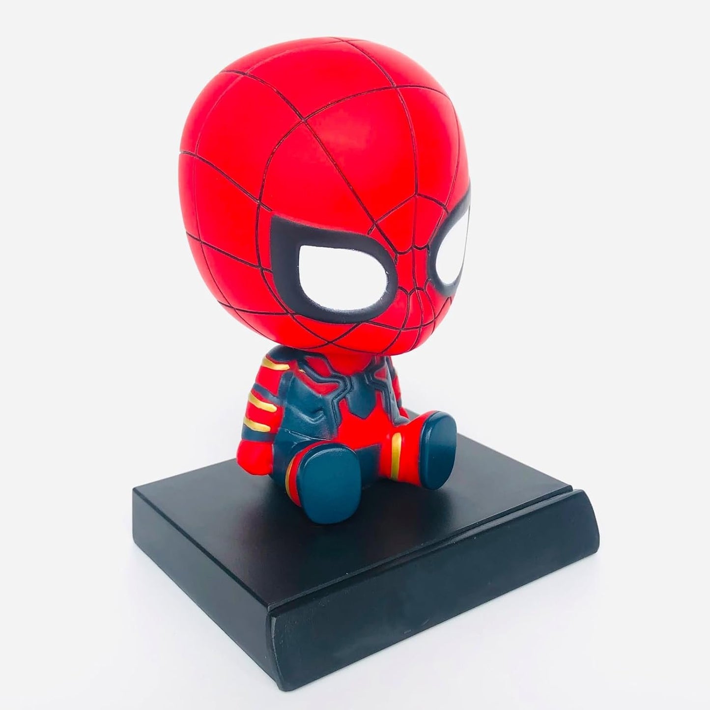 ITUBLE Bobbleheads Car Dashboard Decorations Cute Bobblehead Figures Dash Board Decor Auto Doll, Western Anime Car Ornaments Accessories Interior for Men Women with Phone Holder
