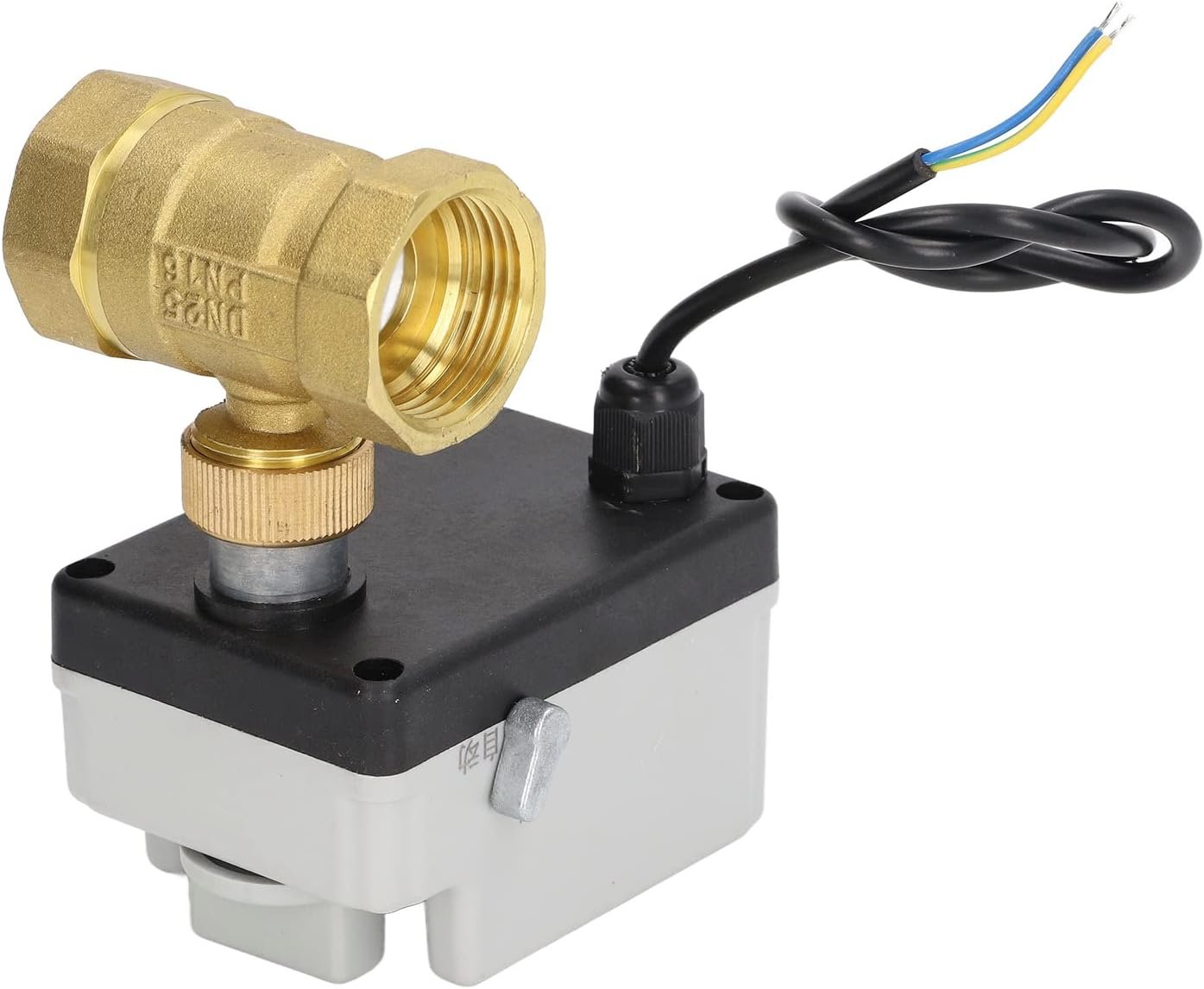 OKJHFD Efficiently Control Water Flow with Motorized Ball Valve - 2 Wire, 2 Way Normally Closed Dn25 Brass Abs - Dc 12vâ€‘24v Accessory for Home Automation