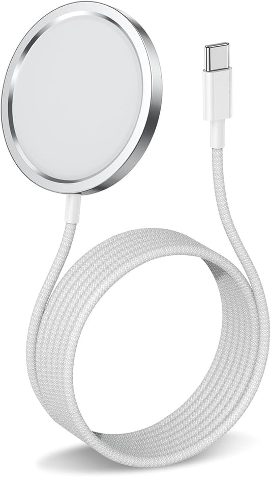 Magnetic Wireless Charger for iPhone 15/15 Pro/15 Plus/15 Pro Max, 15W Fast MagSafe Charger for iPhone 16/15/14/13/12 Series and AirPods 3/2/Pro - 1 Pack