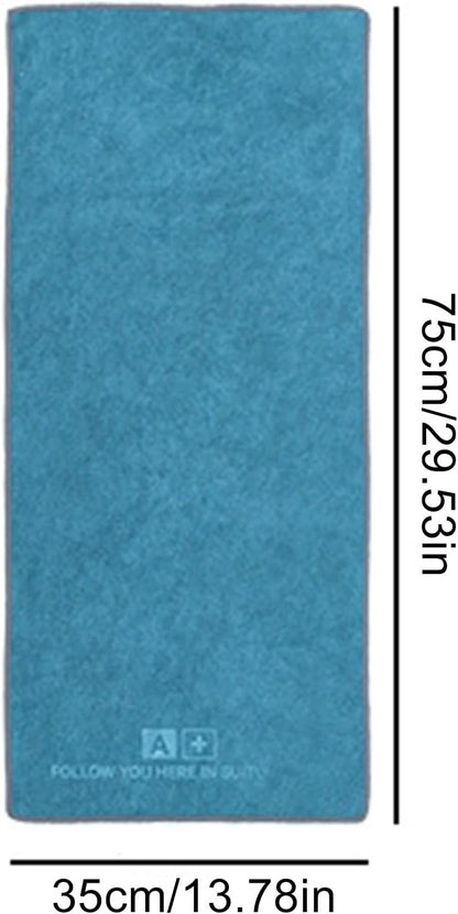 Vehicle Cleaning Cloth, Car Microfiber Towel, 13.78 x 29.53 Inches Multifunctional Quick-Drying Cotton Soft Towel, High Absorbency, Ideal for Housekeeping and Auto Detailing