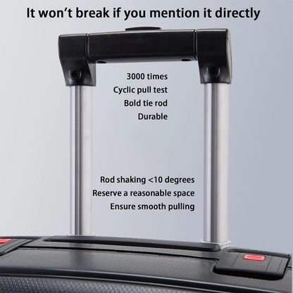 Portable Suitcase Suitcases with Wheels Large Capacity Storage Luggage Security TSA Combination Lock Carry On Luggage Lightweight Suitcase Smooth to use
