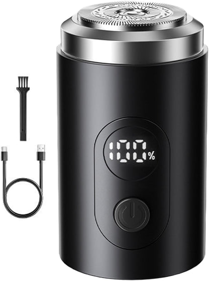 Men Electric Razor, Floating Head Beard Trimmer, Waterproof Grooming Tool, Long Battery Digital Shaver for Father, Husband, Boyfriend, Travel Use, 3.23x1.41x1.38 Inches