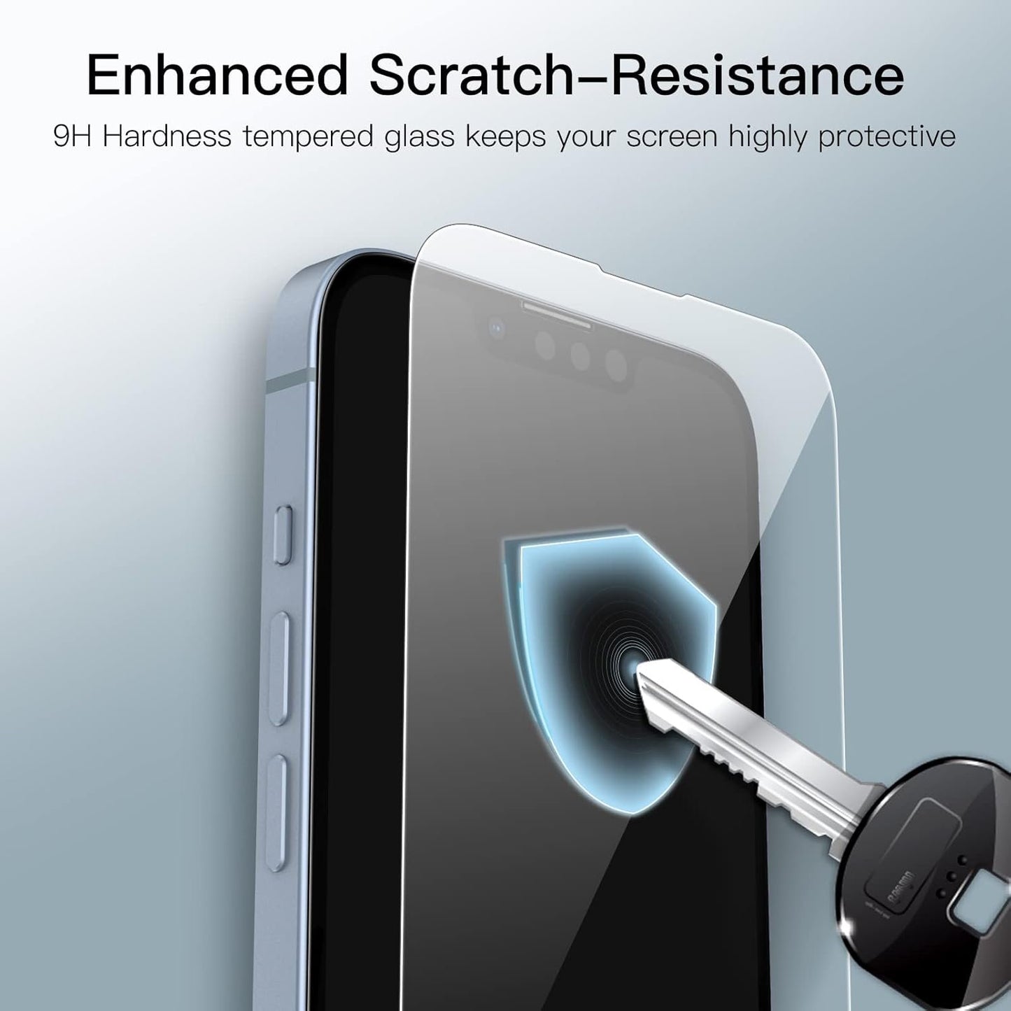 JETech Full Coverage Screen Protector for iPhone 14 Plus 6.7-Inch, 9H Tempered Glass Film Case-Friendly, HD Clear, 3-Pack