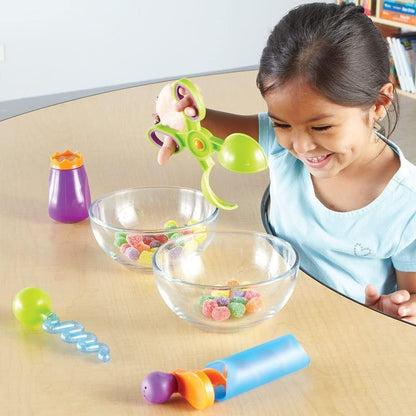 Learning Resources Sand & Water Fine Motor Set, Construction Toy, 4 Pieces, Ages 3+ (LER5559)