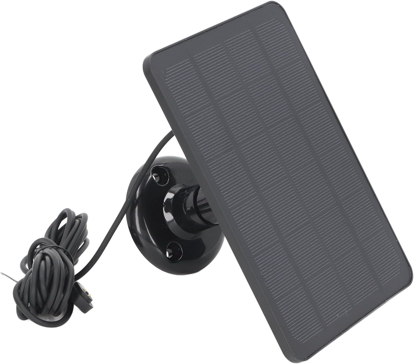10W Solar Panel for Security Camera, 6V Waterproof Solar with 9.8ft Cable & 360° Adjustable Bracket, Solar Power Supply for Arlo Pro 3 for Pro 4 (Black)