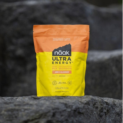 NÄAK Drink Mixes Ultra Energy™, 10 servings, 720g | Sport hydration Mix, electrolytes, BCAAs developed for athletes and performance | Vegan, Plant-Based Protein, Non GMO, gluten free (Peach Apricot)