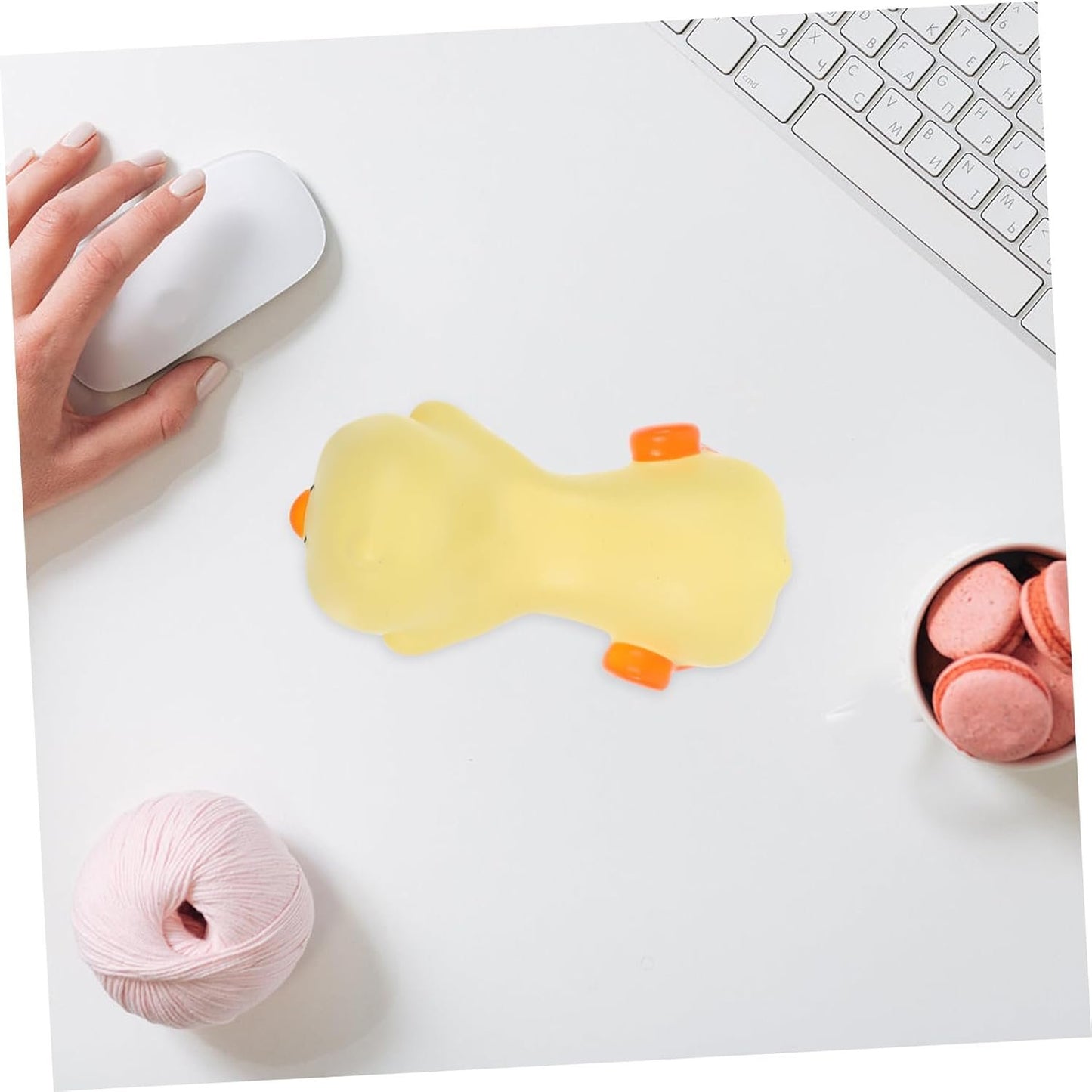 FUNNETOYU Ergonomic Wrist Rest Mouse Pad with Non Slip Base Memory Cushion for Office Home Use Multi Functional Hand Support for Enhanced Comfort Work Efficiency