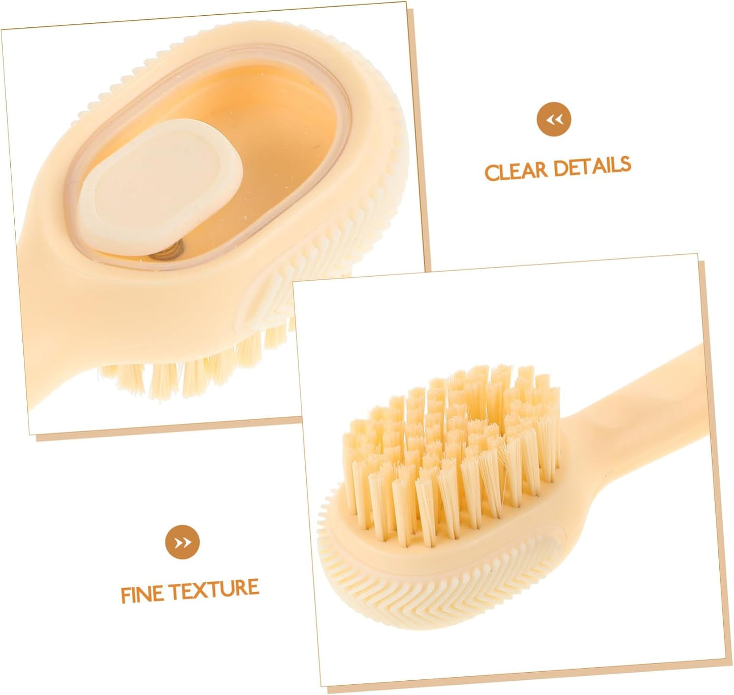 OATIPHO Versatile Shoe Cleaning Brush with Liquid Holder Dry Wet Cleaning Safe for Shoes Clothes Space-Saving Home Cleaning Essential