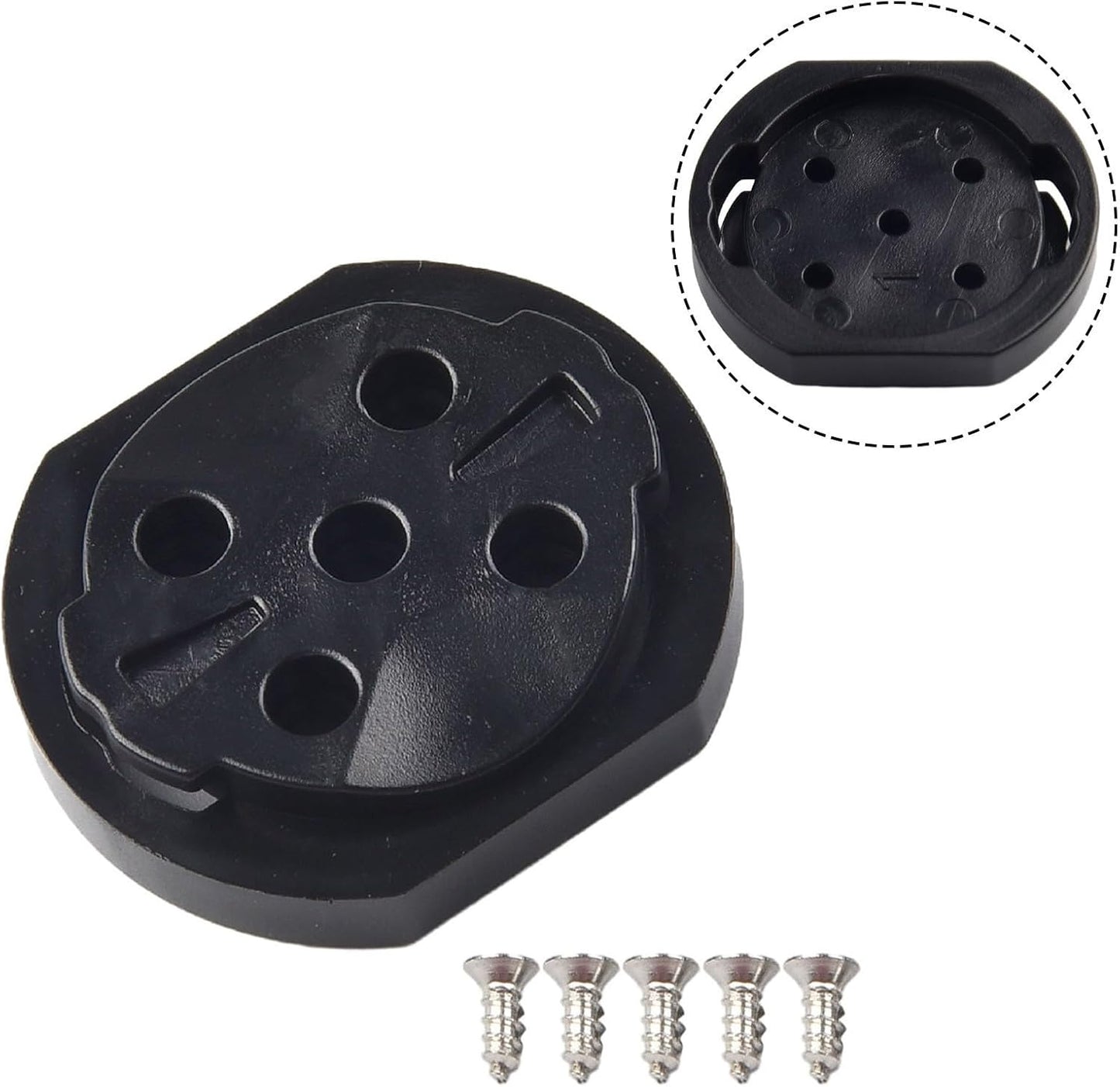 Bike Adapter Base, Computer Bracket and Stopwatch, Plastic Male Mount, Replacement Parts for Garmin (Repair)