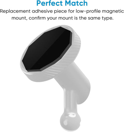 2 Pack Adhesive Replacement Magnet Piece for Garmin Low-Profile Magnetic Mount,Only Windshield Sticky No Mount,for Garmin Dash Cam Mount 45/46/47/55/56/57/65W/66W/67W/Tandem/Speak Plus