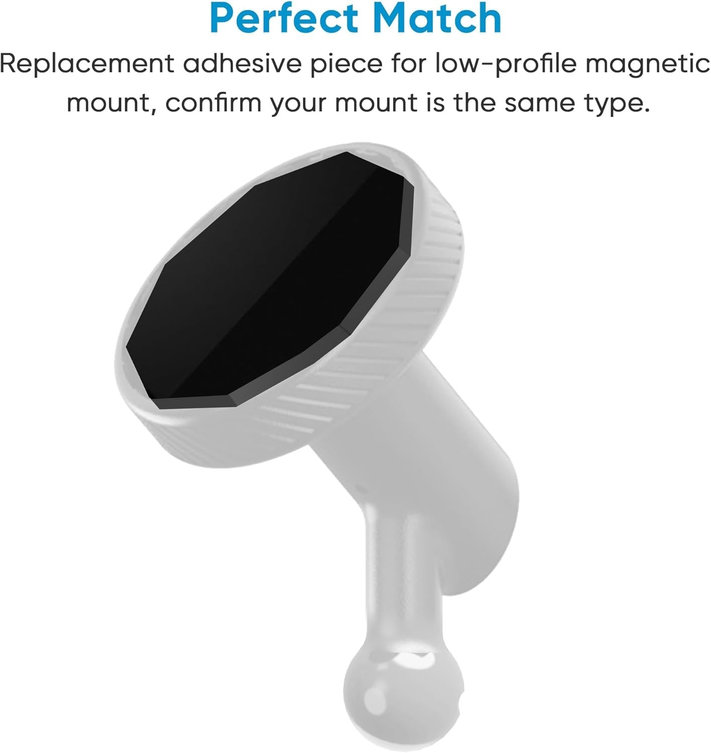 4 Pack Adhesive Replacement Magnet Piece for Garmin Low-Profile Magnetic Mount,Only Windshield Sticky Piece No Mount,for Garmin Dash Cam Mount 45/46/47/55/56/57/65W/66W/67W/Tandem/Speak Plus