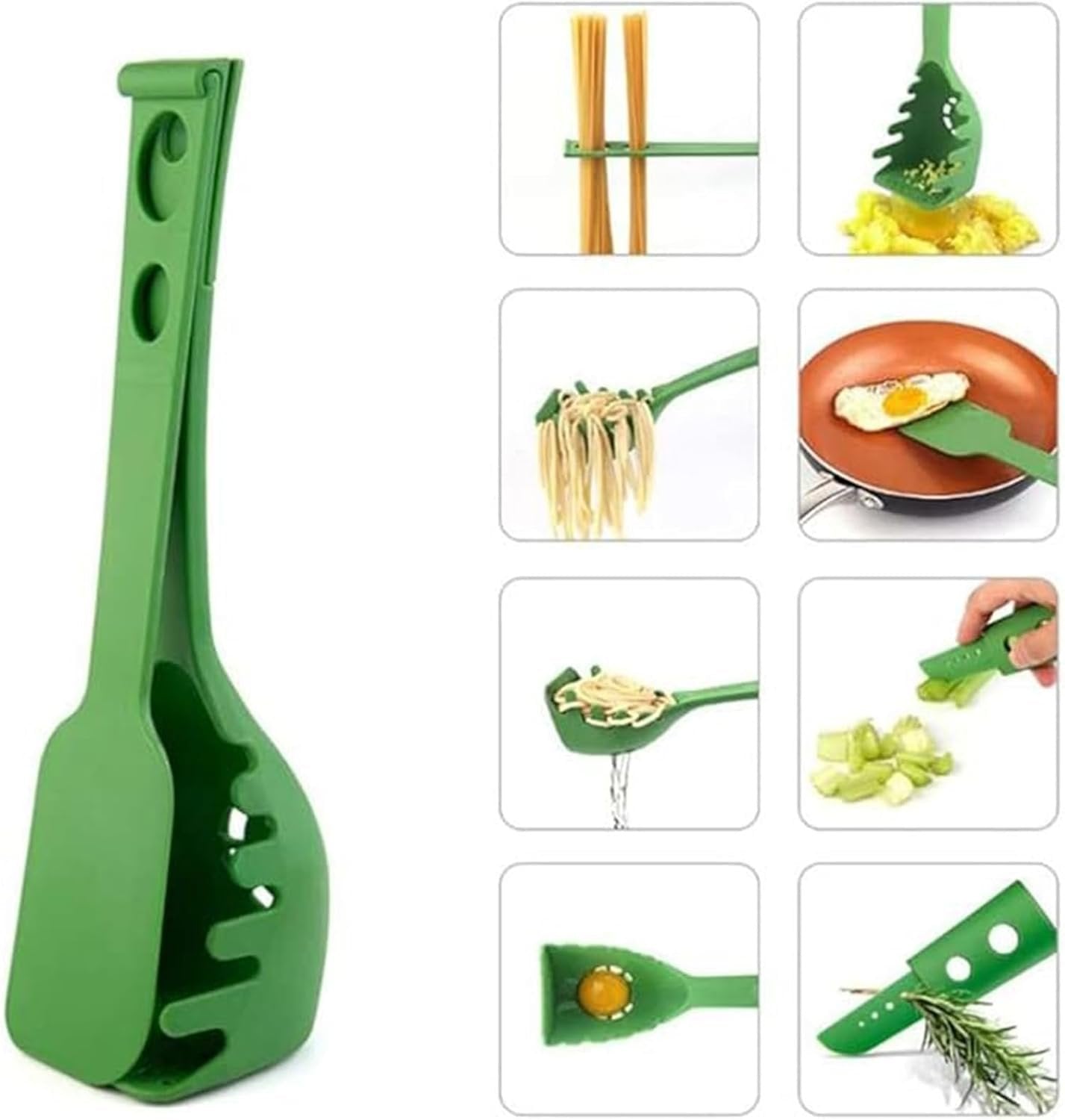 Povanjer Set Utensili da Cucina, Gadget da Cucina,Utensili da Cucina 8 in 1 | Set di Utensili da Cucina riutilizzabili, Utensili da Cucina per friggere, cuocere al Forno, Cucinare