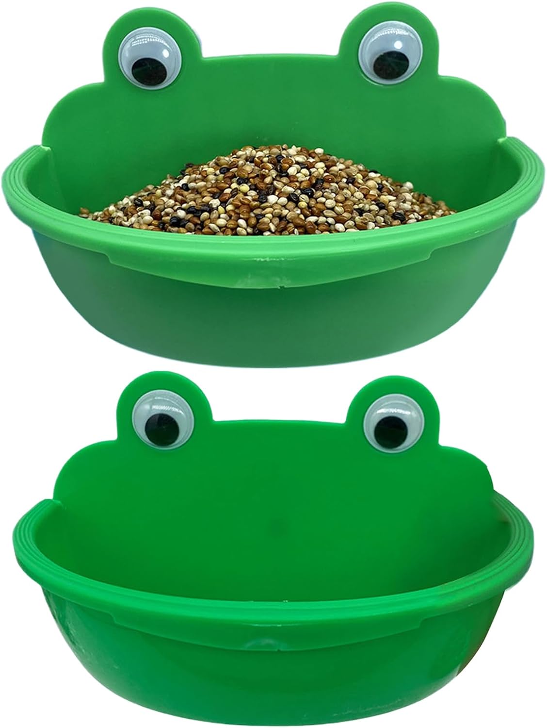 Bird Food Bowl, Parrot Watering Bowl, Splash-Proof Parrot Watering Feeding Dish for Macaw Lovebirds, Parakeet Bathing Container